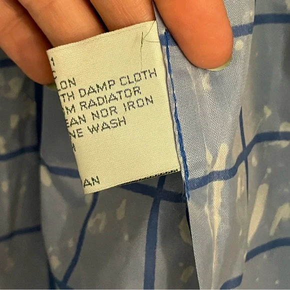 L.L. Bean Women’s Classic Long Raincoat Large Blue - Picture 7 of 7